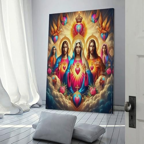 Toile Jésus Christ art sacré haute définition pour cadre de maison 60x90