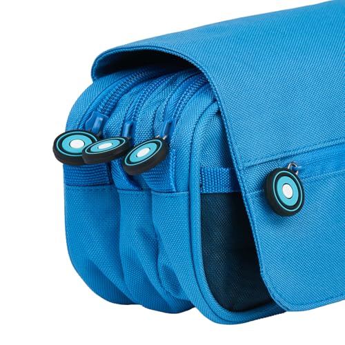Miniatura 7 de Grafoplás Bits Bobs, Estuche Escolar Triple Con Solapa, 23 Cm, Azul