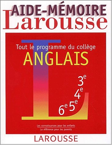 Aide-mémoire, anglais Aide-mémoire, anglais