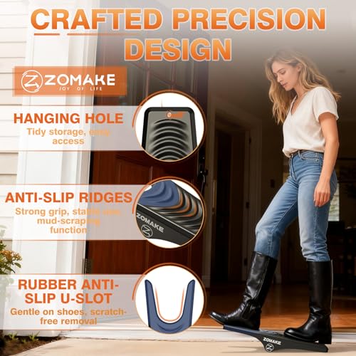 ZOMAKE Boot Jack, Cowboy Boot Remover Take Off Helper, Portable Bootjack Puller for Men Women (Blue)
