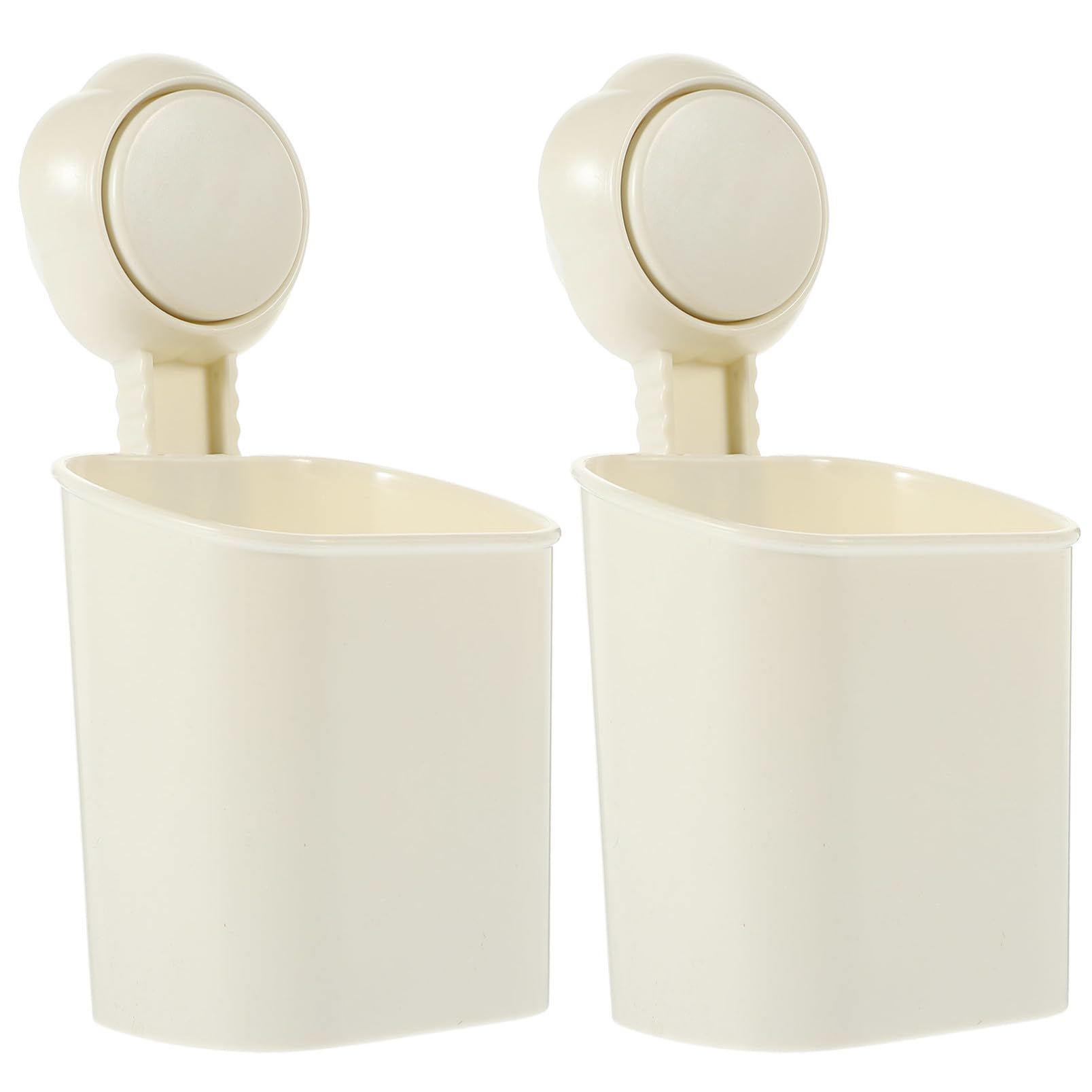 Cabilock Organizador De Cepillos De Dientes De Pared con Ventosa Estante De Baño Sin Taladros Soporte para Pasta De Dientes Y Accesorios De Cocina Instalación Y De 2 Piezas X 5