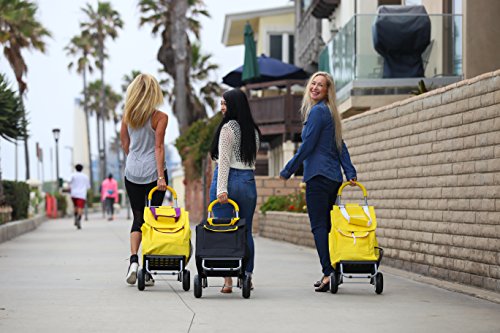 Image of dbest products Trolley Dolly Shopping Grocery Foldable Cart Storage Mom, Sunflower
