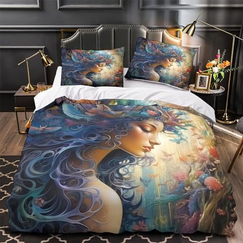 Funda nórdica de mariposa 3D 200x200cm con fundas de almohada de microfibra 5