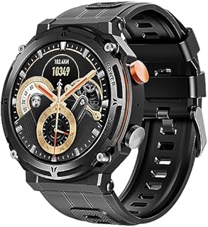 BingoFit Smartwatch Herren mit Telefonfunktion, 1,39 Zoll HD Touchscreen Fitness Tracker, Fitnessuhr mit Schrittzähler Uhr Pulsuhr Schlafüberwachung Blutdruck SpO2, 100+Sportmodi Smartwatch für Herren