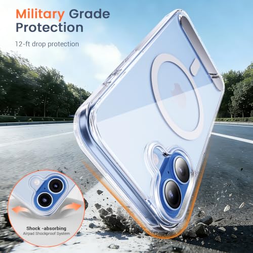 Ratcase Magnetic for iPhone 17 Case with Stand, Clear - image 6