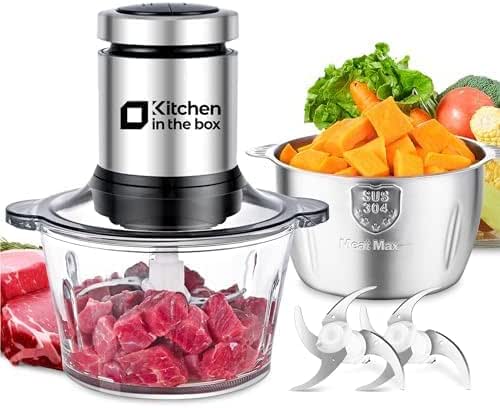 Kitchen in the box Food Processor, Electric Meat Grinder &