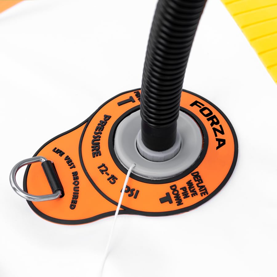 FORZA Hand Pump for Paddle Boards & Inflatables – Dual or Triple Action SUP Pump with Pressure Gauge – Kayak & Water Sports Air Pump (FORZA 2-Action Hand Pump)