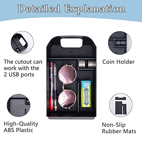 JDMCAR Center Console Tray Organizer Compatible with Toyota RAV4 Accessories 2025 2024 2023 2022 2021 2020 2019 and 2021-2025 RAV-4 Prime, Armrest Insert Container ABS Material Secondary Storage Box by JDMCAR - Used condition - Image 4