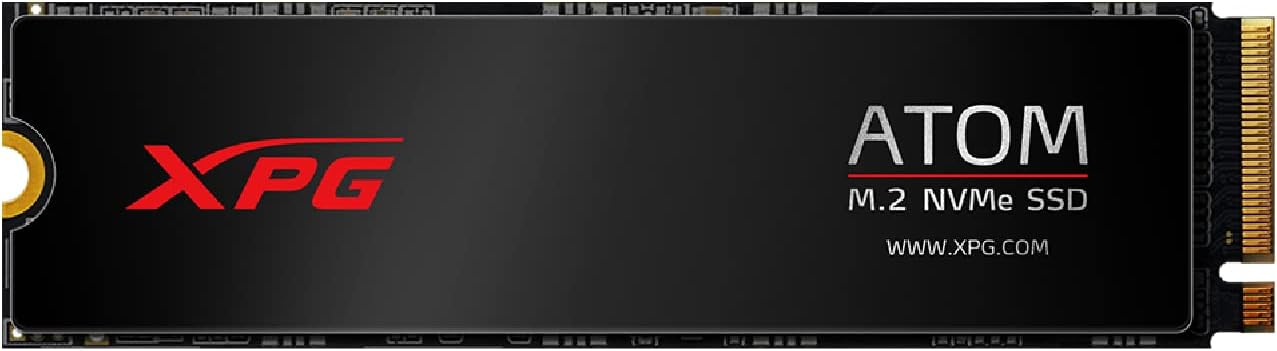 XPG Atom 50 512GB PCIe Gen4 x4 NVMe 1.4 M.2 2280 Internal Solid State Drive SSD Up to 5,000 MB/s (AATO-50-512GCI)…