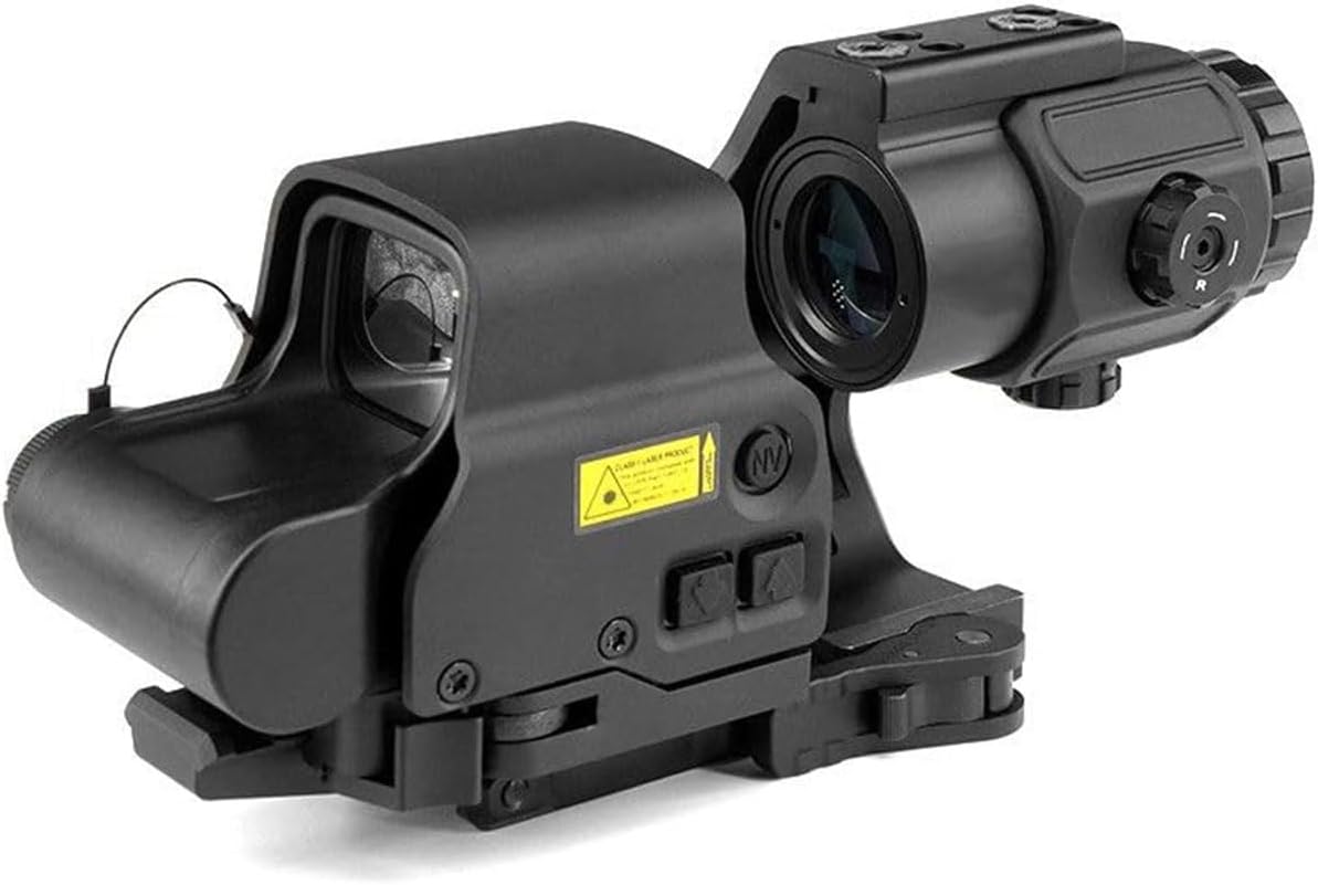 Red Green Dot Sight & G33 G43 G45 3X/5X Magnifier & FTC Mount & Fast Optic Riser Mount Combo 2.26" Optical Centerline Height QD Quick Release/Detach Reflex Scope for 20mm Rail Mount