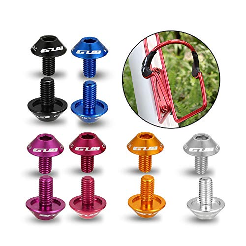 Parafusos, Andoer Parafusos de gaiola de garrafa de bicicleta GUB 1 par M5x12mm Parafuso de suporte