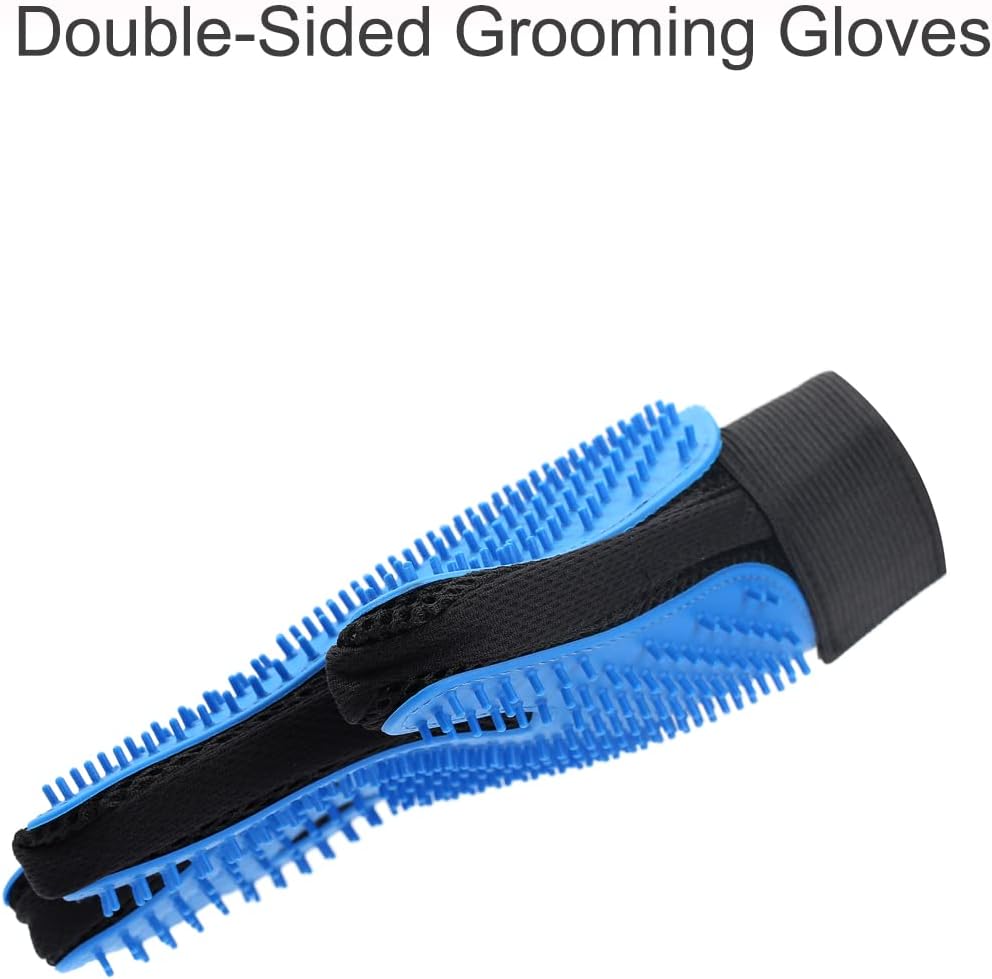 2 Pack Dog Brush Kit for Shedding Short to Long Haired Pet, Professional Deshedding Tool Cat Undercoat Comb Effectively Reduces Hair Shedding, Soft Grooming Glove Large : Pet Supplies