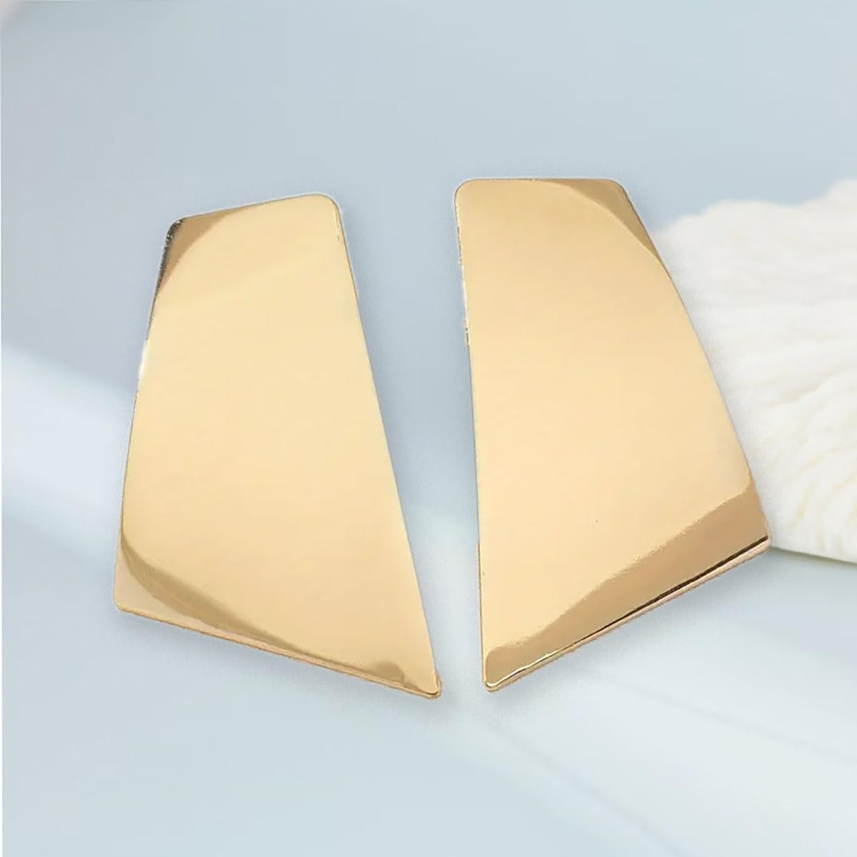 Chunky Gold Earrings for Women Big Chunky Gold Geometric Drop Dangle Statement Earrings Punk Jewelry - Image 5