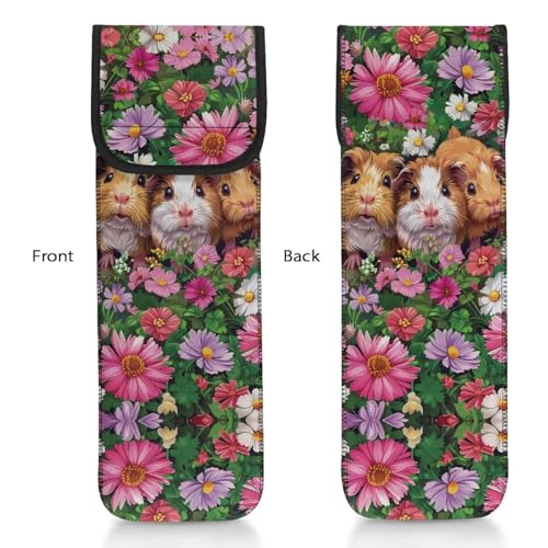 Bolsa organizadora de plancha de cabello con diseño floral miniatura 7