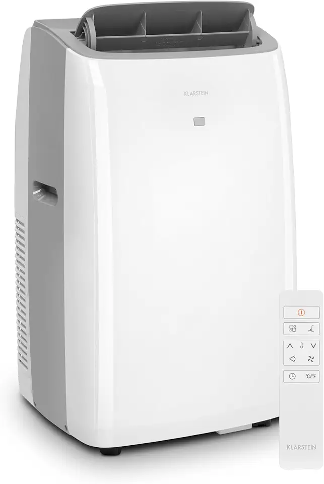 Klarstein Climatiseur Mobile Silencieux, Mini Climatiseur 3 en 1, Mode Nuit, Déshumidifica