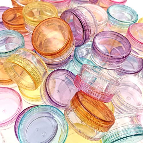 JZK 60 x 5g 5ml Rotondi trasparenti piccoli