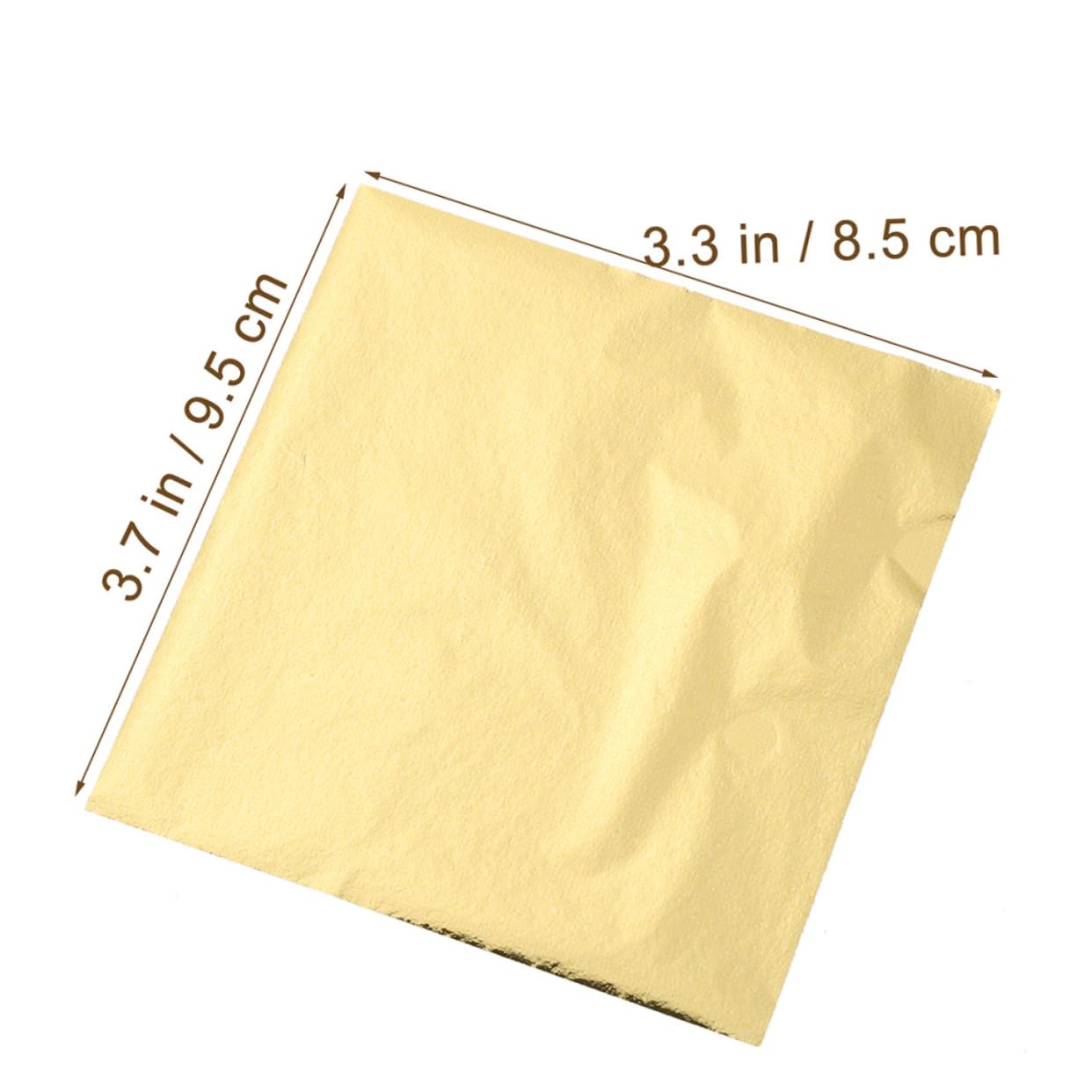 ULDIGI Sheets for Art 200 Sheets Imitation Gold Foil Metallic Foil Flakes Decorative Foil Sheets