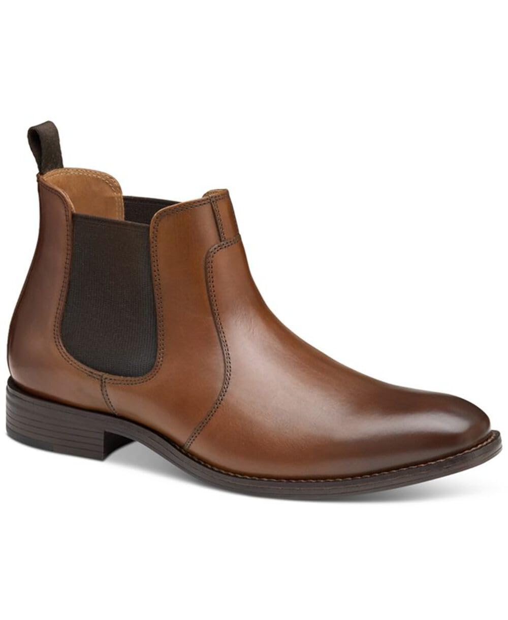Johnston & Murphy Lewis Chelsea Boot Tan Full Grain 9.5 M (D  display picture 3