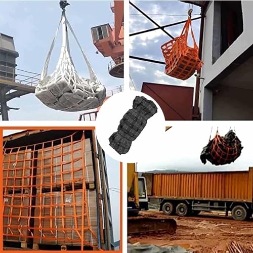 Filet de levage nylon anti-chute solution manutention sûre maille 20cm - 7