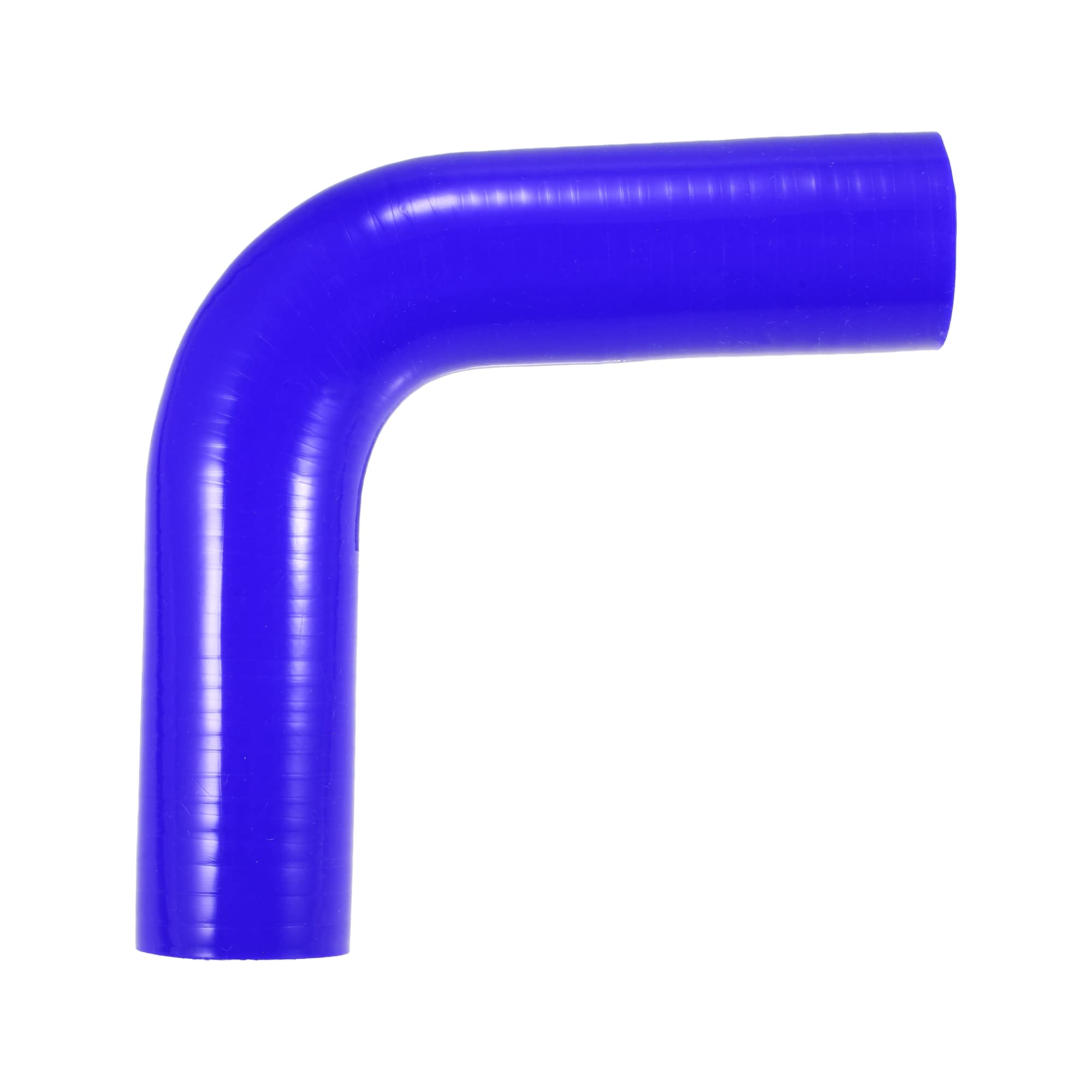 A ABSOPRO Manguera De Silicona Acoplador 90 Grados 40Mm 1.57" Id 1Pc Azul | Azul, Grosor 5Mm, Diámetro Exterior 50Mm, Longitud 150Mm, Temperatura De Trabajo -60°C A 300°C, Universal
