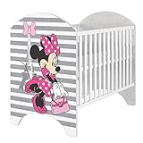 iGLOBAL Cuna de bebé, juego completo con 2 barrotes, colch�