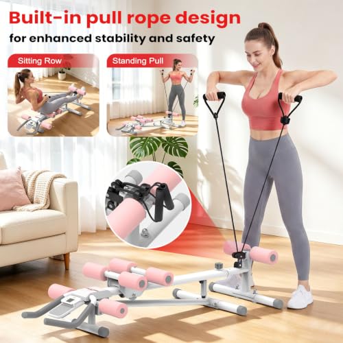 Image of RELIFE REBUILD YOUR LIFE AB Workout Machine Adjustable Ab Trainer Machine | Exercise Equipment for Home Gym Foldable Ab Cruncher Strength Training Equipment, Full Body Workout Equipment 440 LBS