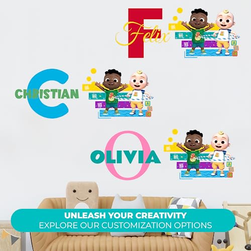 Vinilo decorativo personalizado CoComelon para pared miniatura 2