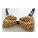 Sunny Home Men's Crystal Shining Pre Tied Bow Tie Bowtie Wedding Party (Golden)