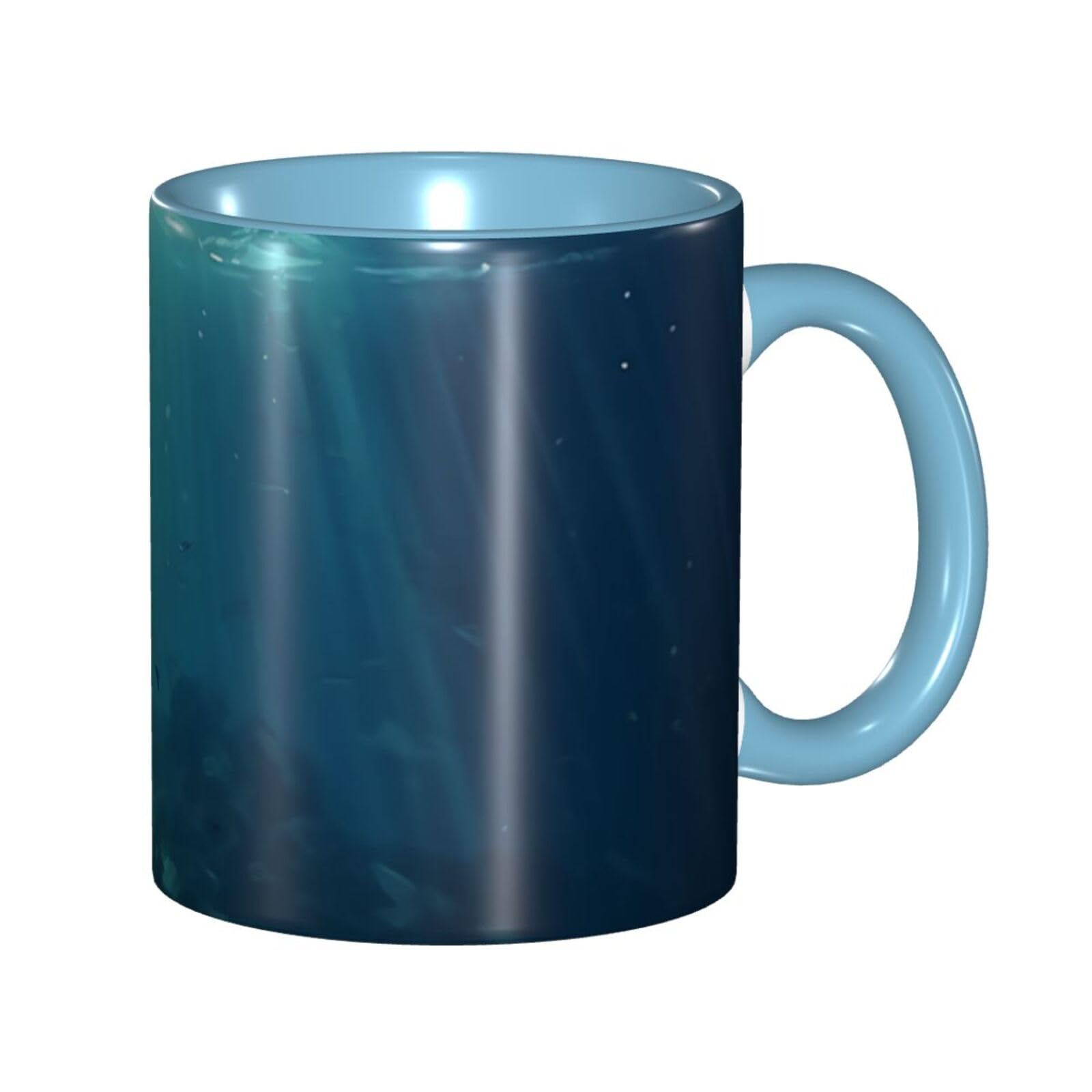 KKLWEGU Sea Ceramic Coffee Mug 11oz Tea Coffee Mugs With Comfortable Grip Novelty Mugs Coffee Cup Tea Cup For Homes Offices