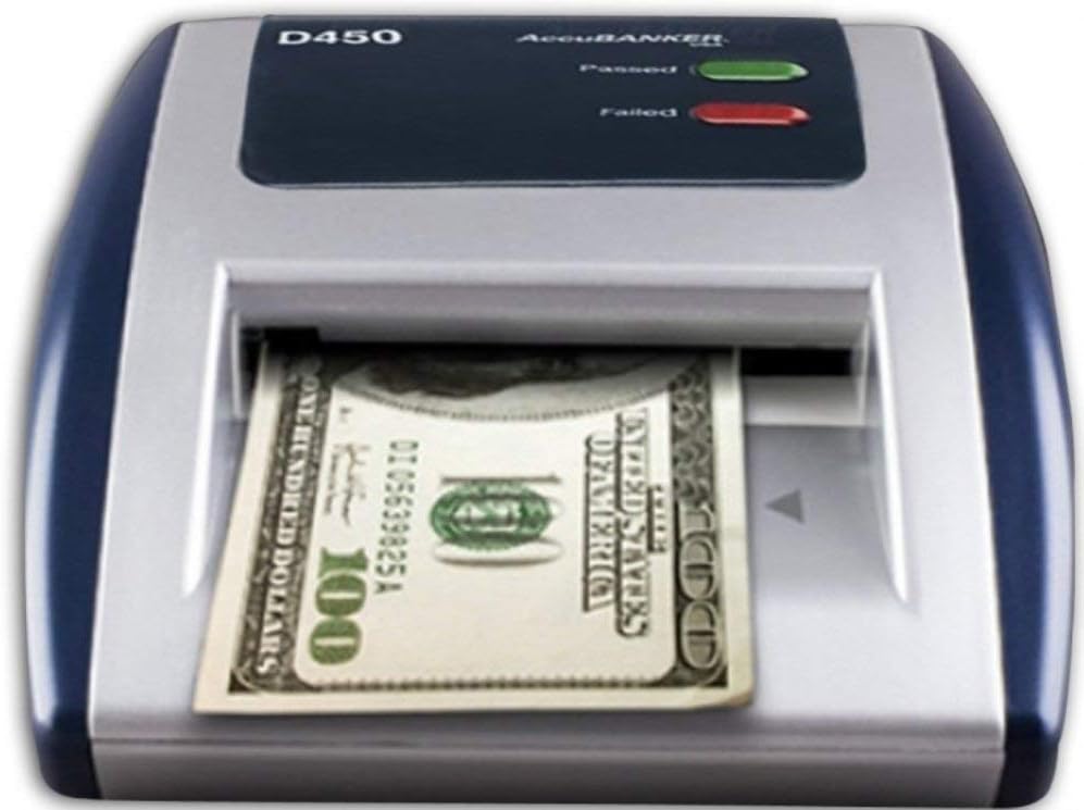 AccuBANKER D450 Pack of 3 Counterfeit Bill Scanner Detector, Immediate banknote verification, Reduces Counterfeit Losses Due to Human Error, Multi-detection Function : Office Products