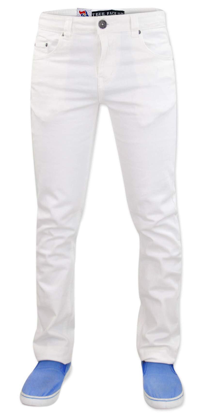 G72 Men's White Slim Fit Jeans 40W X 34L