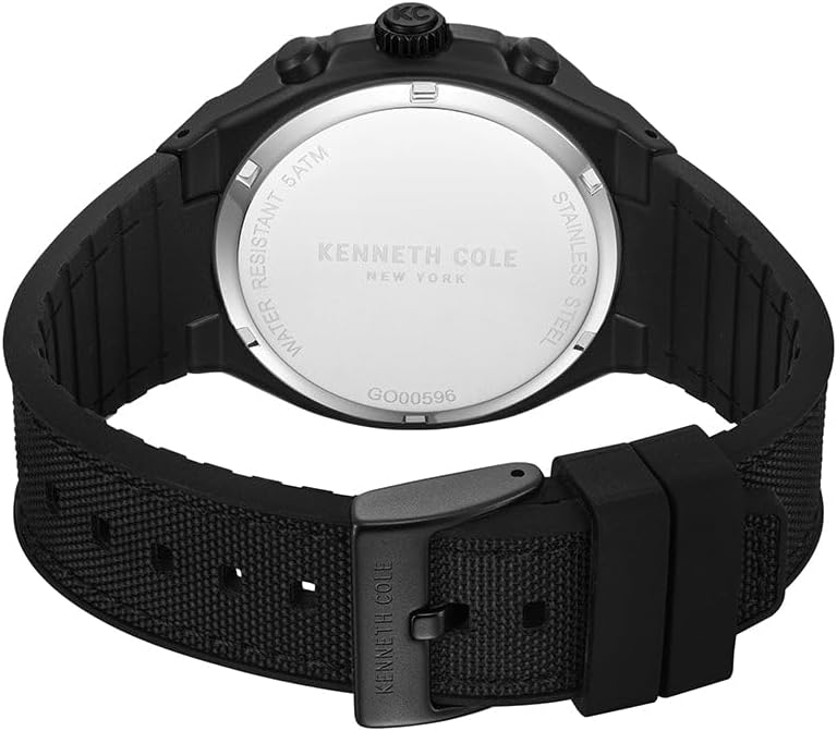 Kenneth Cole New York Men's Chronograph Watch – Stainless Steel Bracelet, Bold Hour Markers, Sophisticated Design