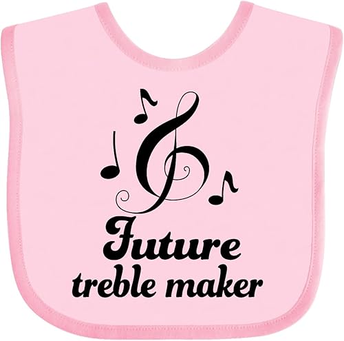 inktastic Future Treble Maker - Babero para bebé con música divertida