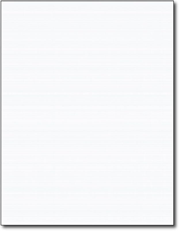 Heavyweight White Linen Cardstock 8.5" x 11" 80lb Cover(216gsm) - 50 Sheets | Double-Sided Printable Linen Textured Cardstock For Invitations, Greeting Cards, Business Cards, Certificates, And Crafts