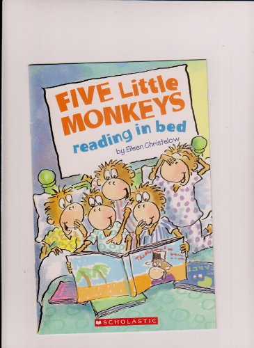 Five Little Monkeys Reading in Bed 0545030153 Book Cover