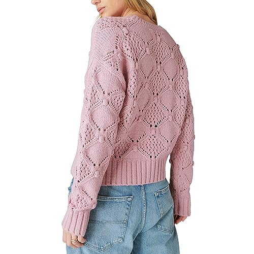 Image of Lucky Brand Women's Lucky Brand Women's Open Stitch Pullover Sweater