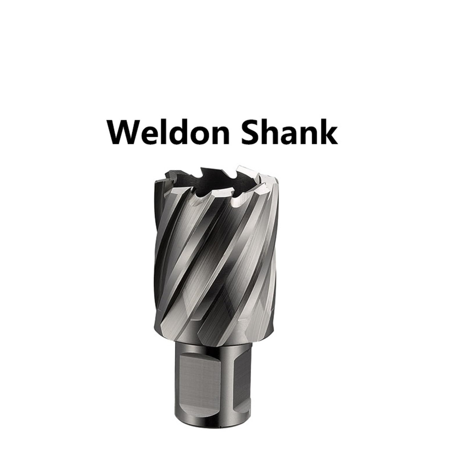 Cortador anular HSS Drillforce Broca de núcleo de sierra de corona anular HSS-E de 12-60 mm x 25 mm(Weldon Shank,34x25)