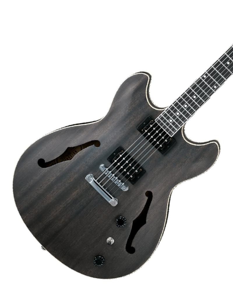 Amazon.com: Ibanez Artcore AS53 - Transparent Black Flat : Musical