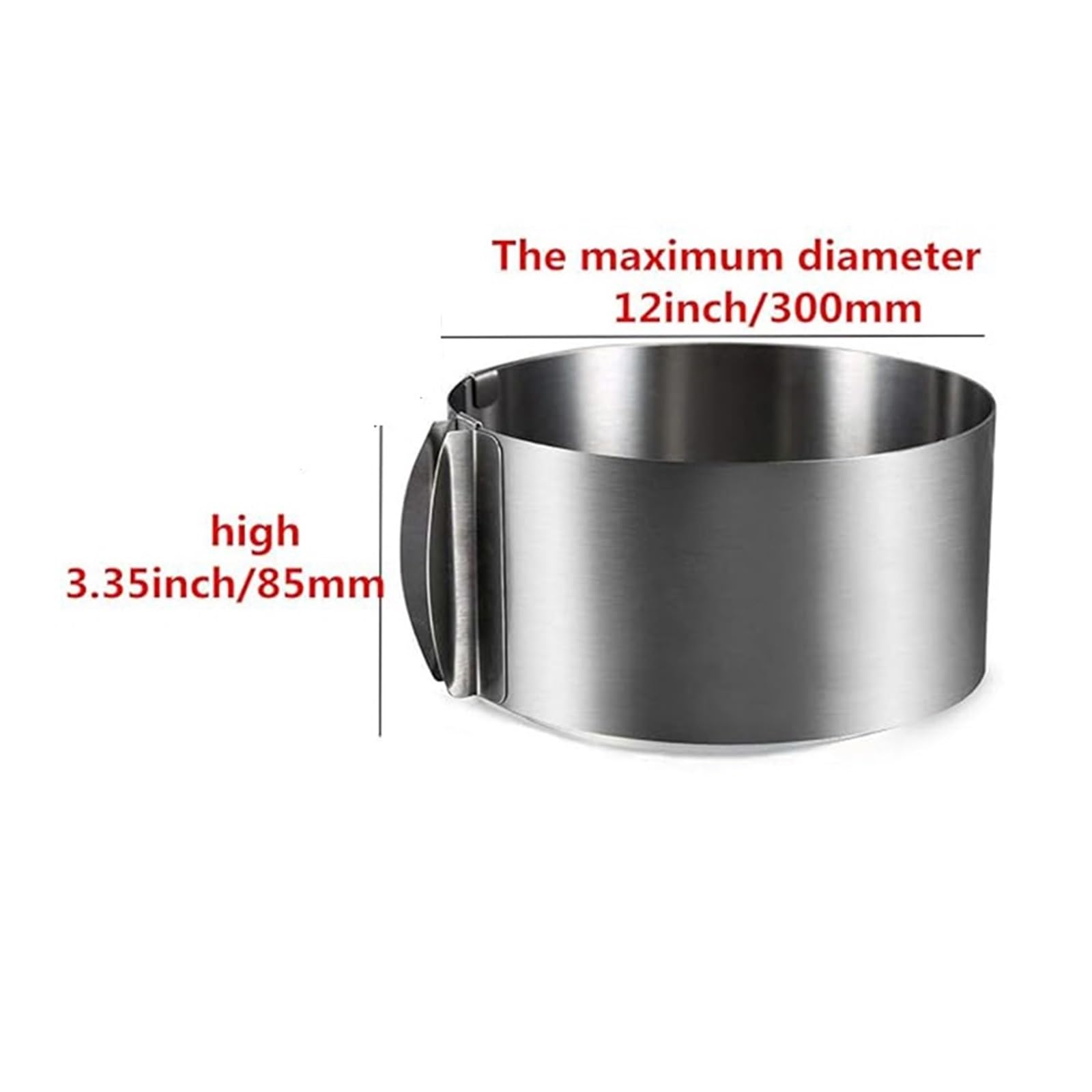 Edelstahl Mousse Ring Einstellbare Kuchen Mousse Form Edelstahl 15,24 zu 30,48 cm Ring Backen Dekoration