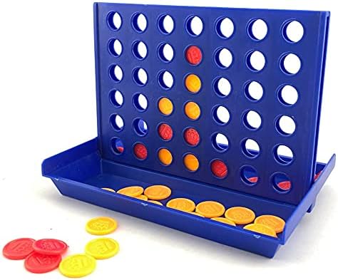 Ossian Travel 4 in a Row  Classic Family Game  Handy Pocket Sized for Trips & Holidays Folds Up Neatly for Easy Transportation  Fun 2 Player Compact Strategy Game for Children & Adults