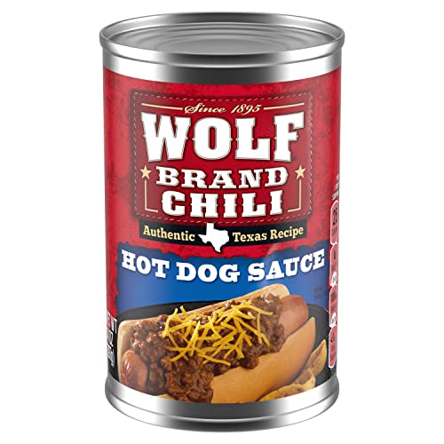 Wolf Brand Chili Hot Dog Sauce, Canned Chili, 14 oz.