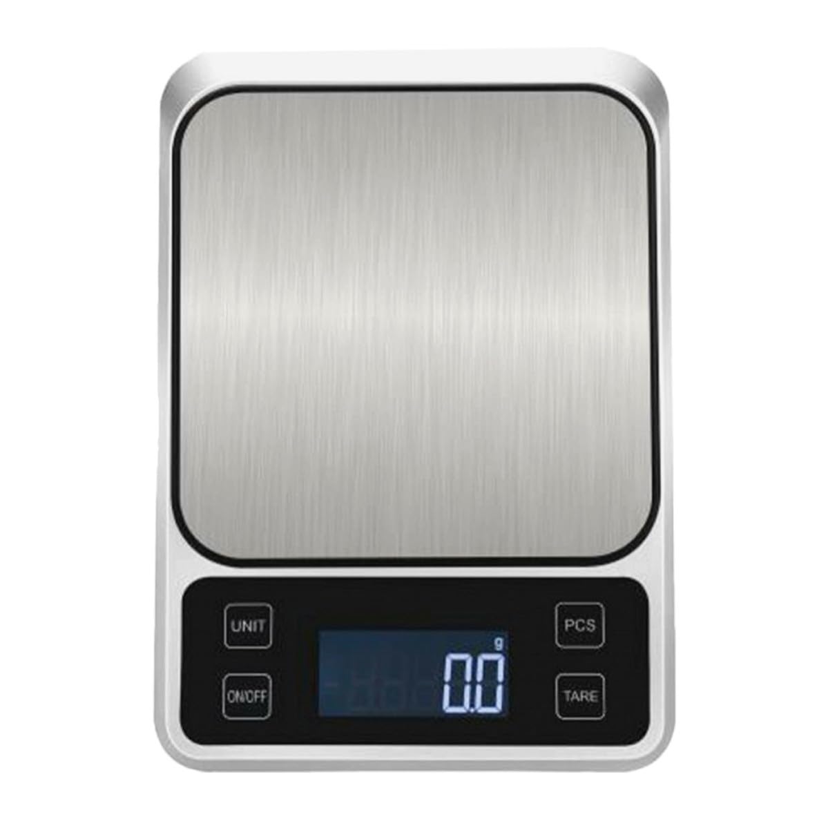 Báscula de Cocina de Acero Inoxidable 5kg/1g, Pantalla Clara