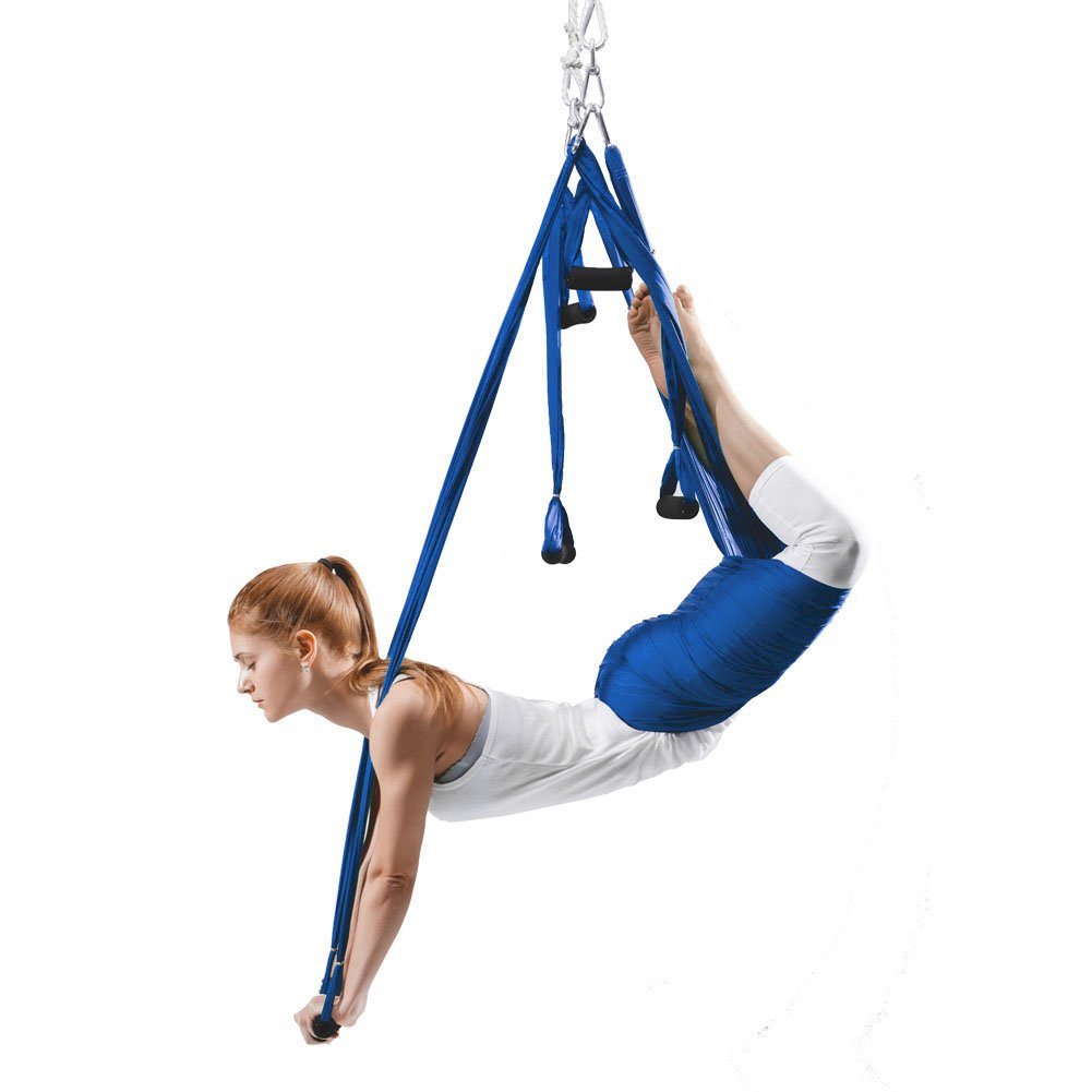High Load Capacity Aerial Yoga Swing/Inversion/Hammock/Sling for Flying Antigravity with a Carrying Bag