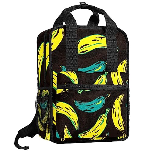 Sac à dos pour garçons motif banane jaune et bleu 35cm