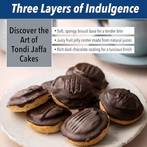 Tondi Variety Pack European Biscuits, Jaffa Cakes Orange Filling, Strawberry Filling and Cherry Filling Pack of 3 137g/each