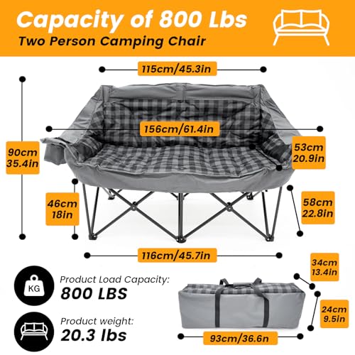 Carpa Inflable Portátil con Silla Doble para Camping miniatura 6