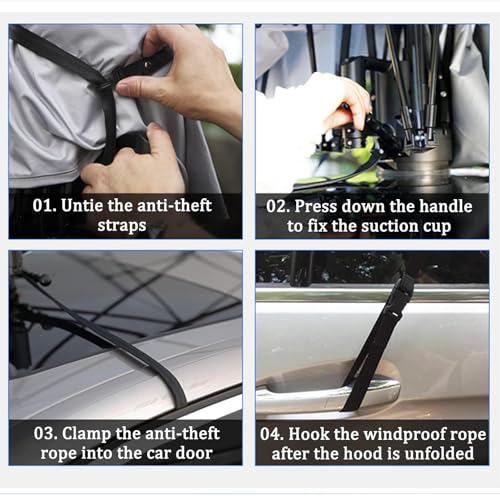 Tienda de campaña portátil automática para coche con control remoto, protección UV, aislamiento térmico para exteriores y cubierta de techo, fácil instalación