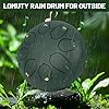 Lomuty 6 Inches 15 CM Steel Tongue Drum-8 Notes C Major Tuned Percussion Instrument-Handpan Drum with Bag, Music Book, Mallets and Finger Picks(Green) #1