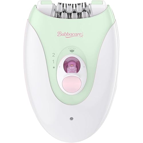 Smooth Glide Epilator for Women, 2 Speeds Facial Hair Removal Device with LED Light, 36 Tweezers & Massage Pad. Rechargeable Facial Hair Removal Epilator for Bikini, Arms, Legs, and Face