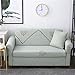Sofabezug 2 Sitzer Grüne Einfachheit Sofaüberwurf Elastisch für Katzen,Moderne Joker Sofa Überwurf,Antirutsch Sofahusse ,Sofabezug L Form,Couch Überwurf,Sofa Sauber Bezug, Chaiselongue